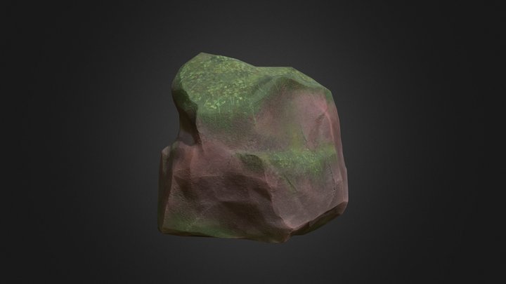 mossy rock 3D Model