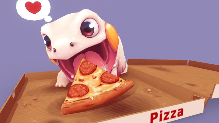 Pizza love <3 3D Model