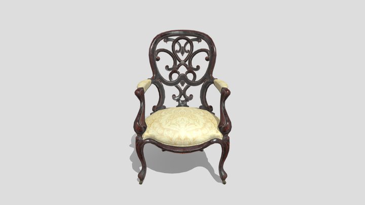 Victorian Arm Chair 3D Model