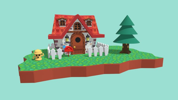 Escenario - Animal Crossing 3D Model