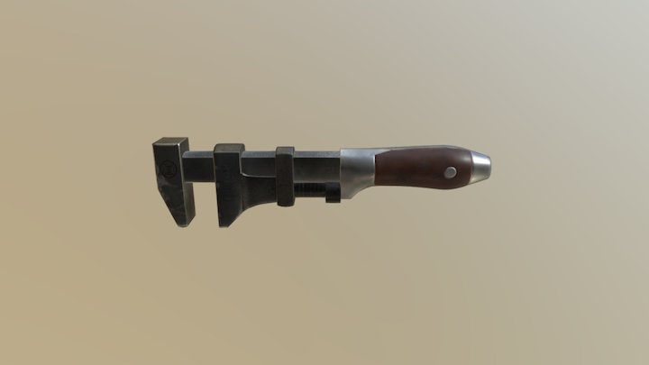 Monkey Wrench 3D Model