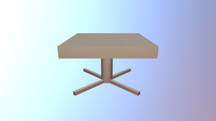 Short Table 3D Model