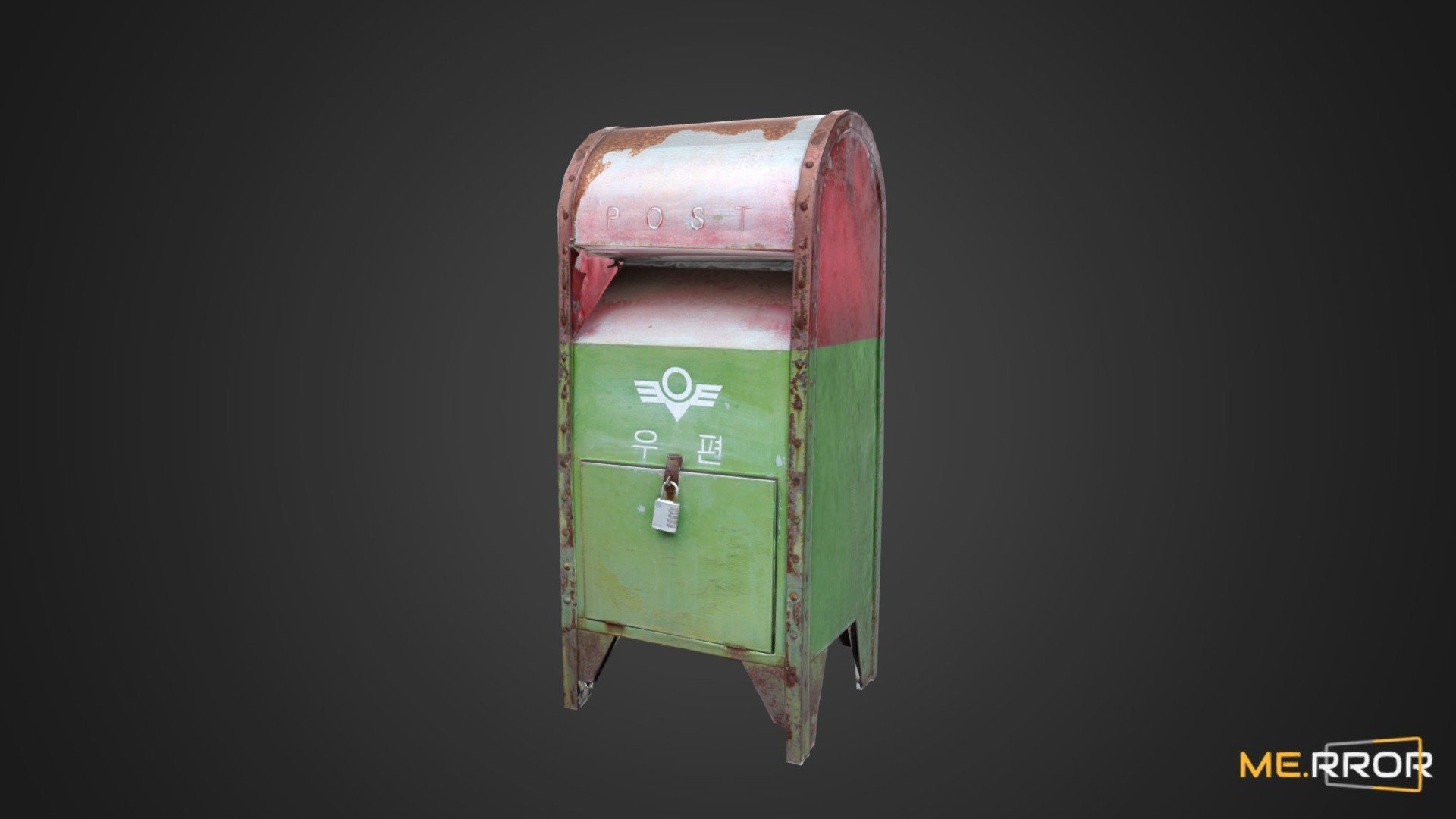 [Game-Ready] Korea Old Rusty PostBox - Buy Royalty Free 3D model by ME ...