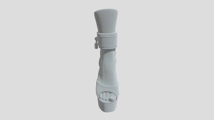 Ornate Ankle Cuff Heels 3D Model