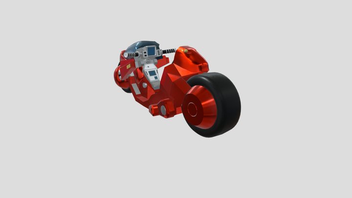 Akira Motorcycle 3D Model