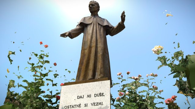 Saint Don Bosco statue 3D Model