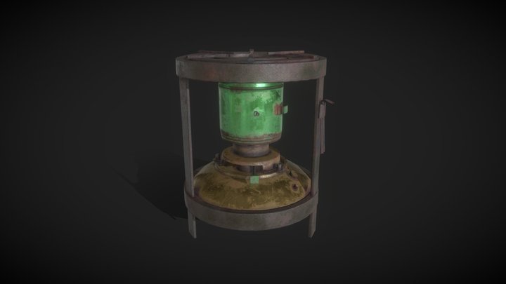 Stove Old 3D Model