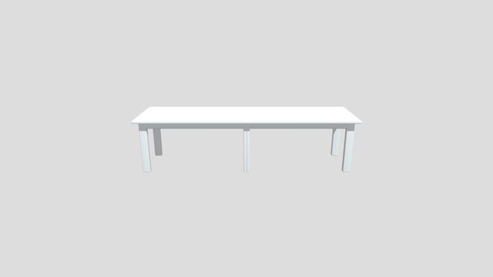 Wooden Stool 3D Model