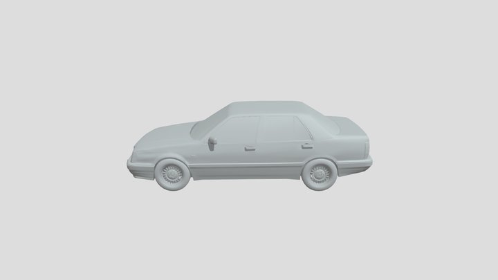 Lancia Thema scale1-70 lowpoly for 3D-printing