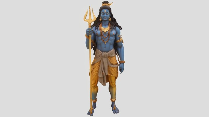 Lord Shiva With Trishul