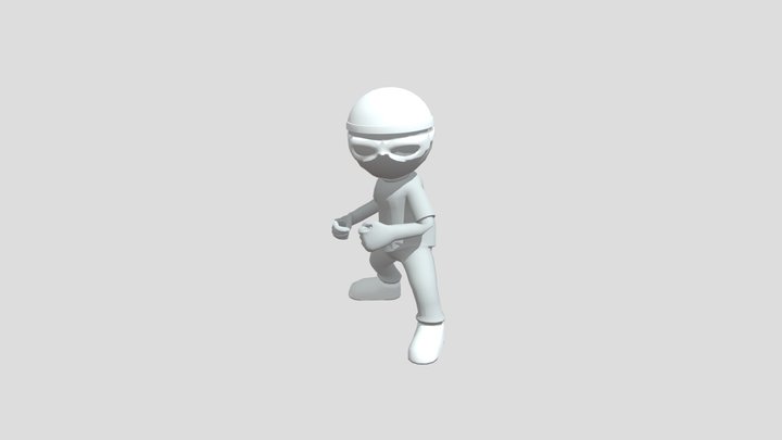 Enemy Cartoon Stylized Animated Character 3D Model