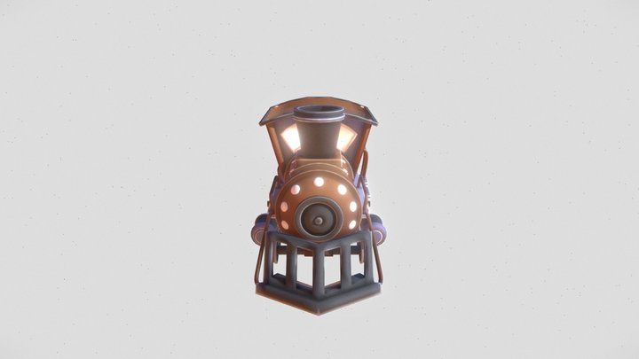 Steam Train 3D Model