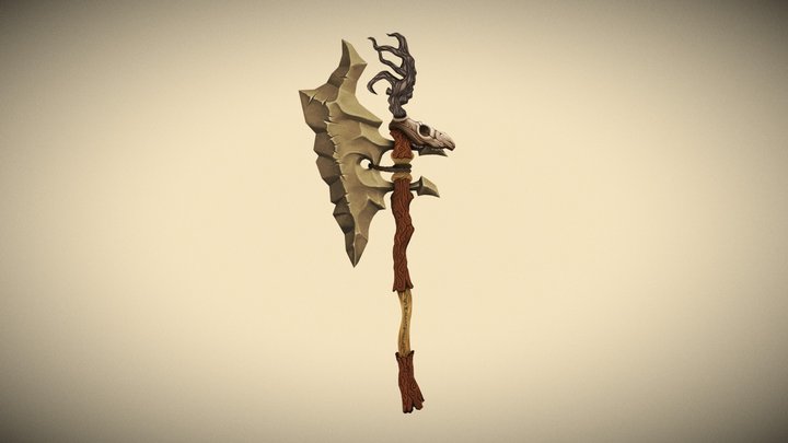 Kharál's Battleaxe - Legendary Artifact 3D Model