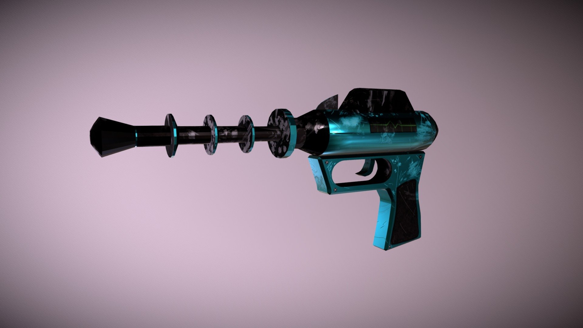 60's Sci-Fi Gun - 3D model by nicolethomson1998 [c19750b] - Sketchfab