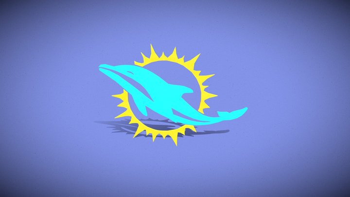 Miami Dolphins Logo 3D Model