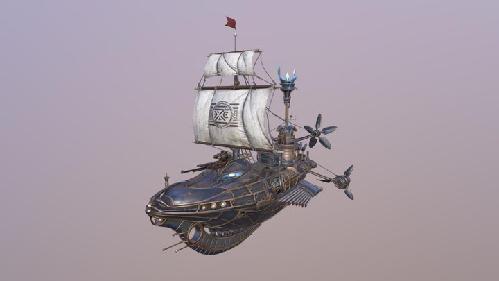 AI_ Airship 3D Model