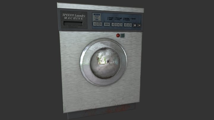 Used Laundry Machine 3D Model