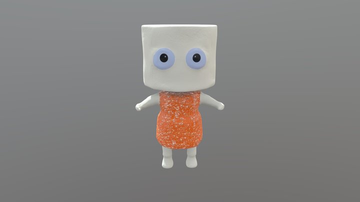 Marshmallow Person 3D Model