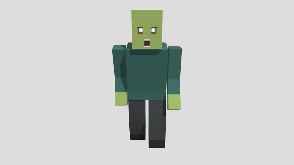Zombie Angry Neighbor Unused Model