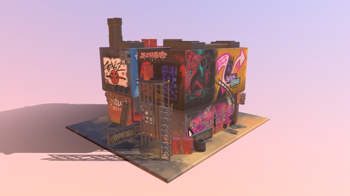 Batch034_automobile_repair_shop 3D Model