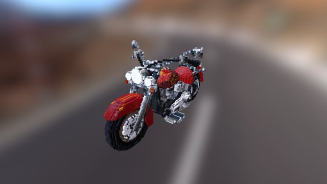 Voxel Harley 3D Model