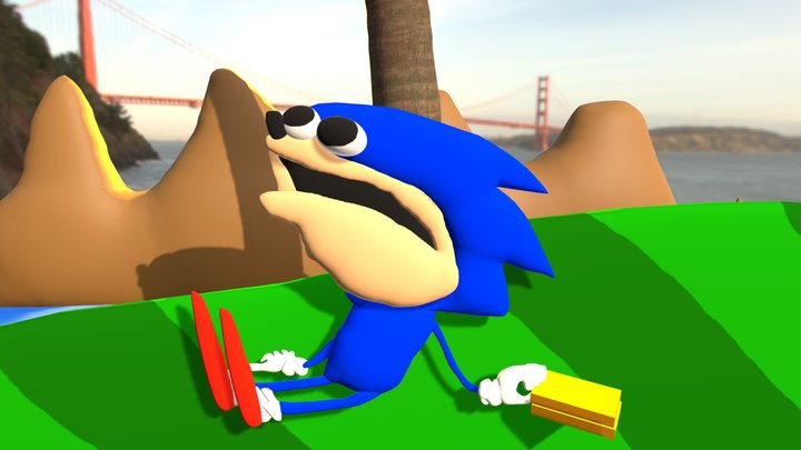 Shin Sonic The Sonic Tapes 3D Model