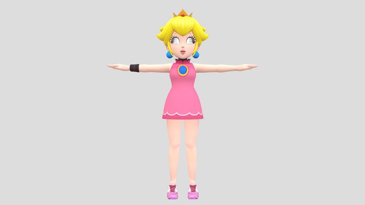 Peach (Mario Tennis Aces) – Modello 3D gratuito STL