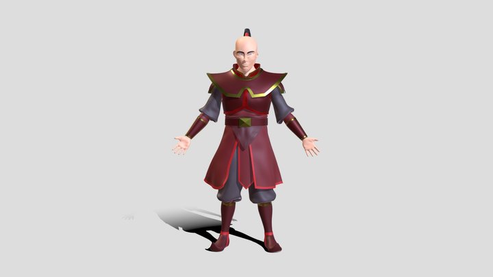 Zuko - Character "Avatar the last Airbender" 3D Model