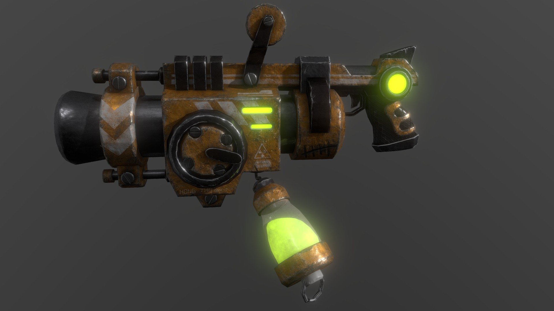 Tech Gun - 3D model by Lin-yan [c1a20e3] - Sketchfab