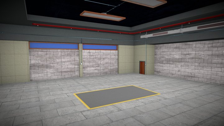 Garage Environment 3D Model