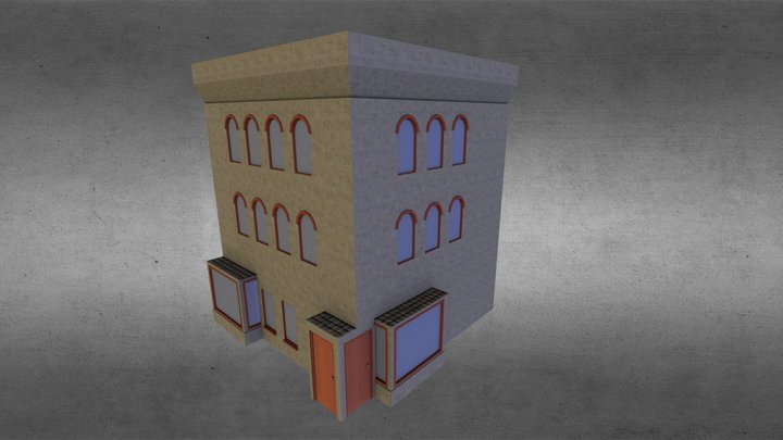 eigen Architectuur gebouw 3D Model