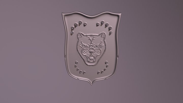 Lioness Psychic Roar Shield 3D Model