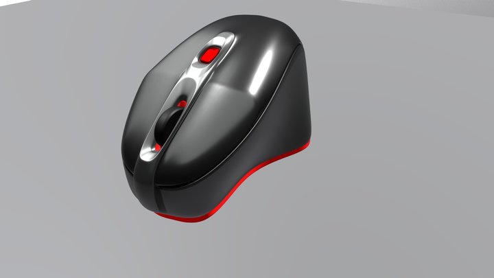 Wireless computer mouse 3D Model