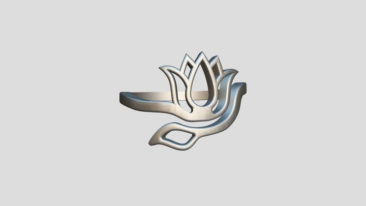 Bague Lotus 3D Model