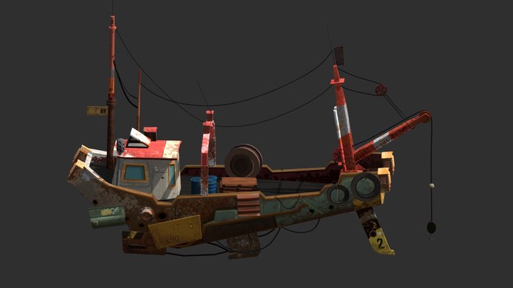 Barco Ramora - Parcial 2 3D Model