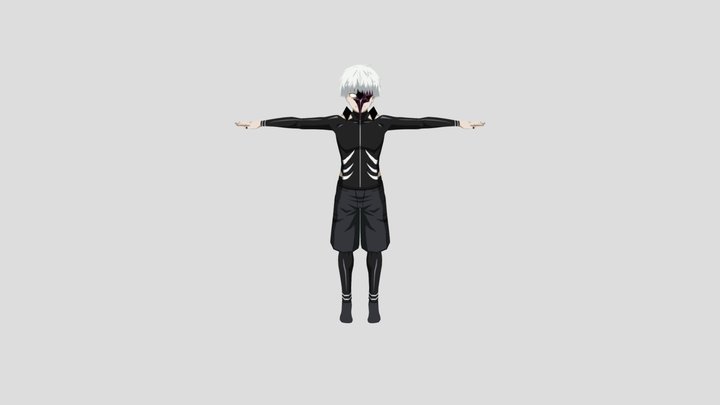 Tokyo ghoul Style 1 pc Mobile 3D Model