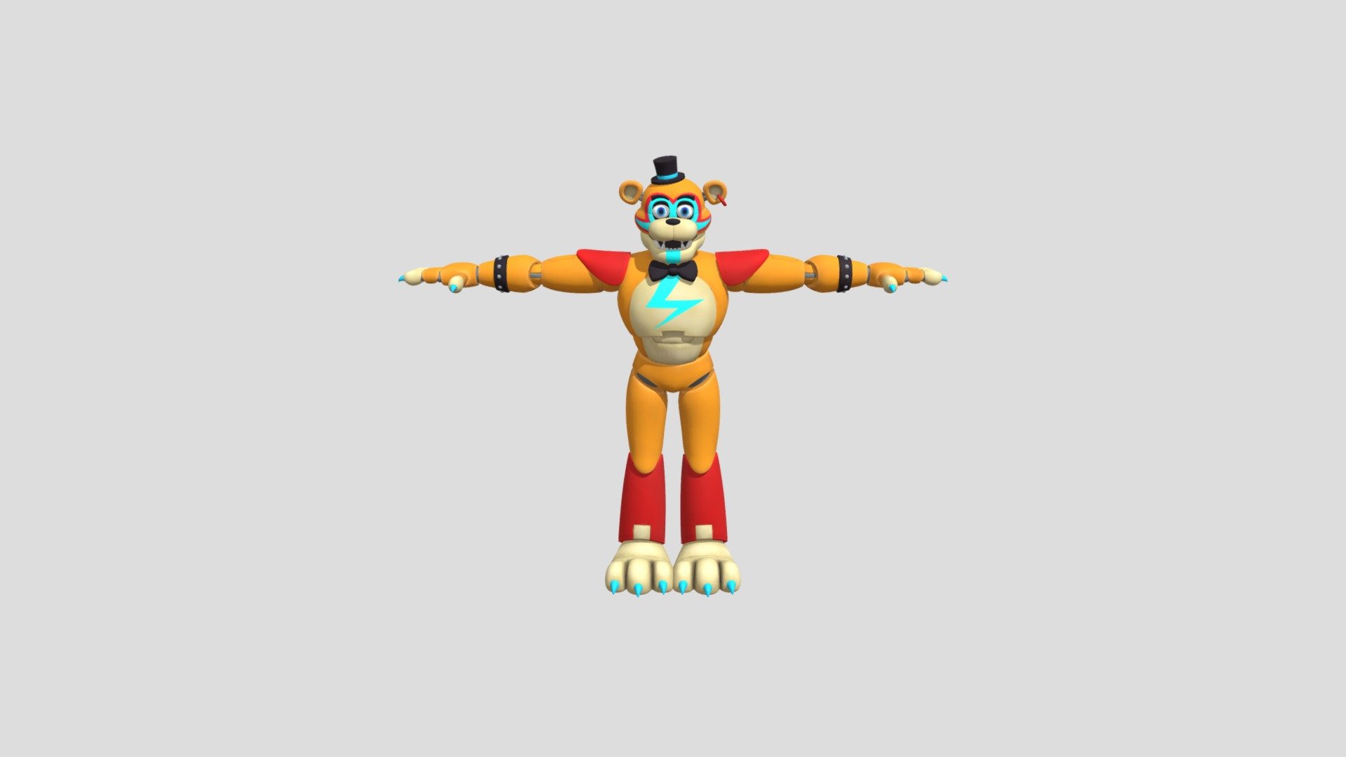 Glamrock-freddy-security-breach - 3D Model By Scaramouchehehe [c1a8729 ...