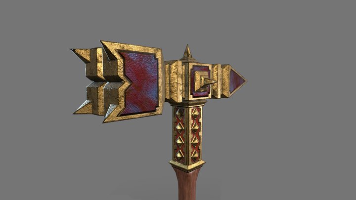 Thrain's Hammer 3D Model