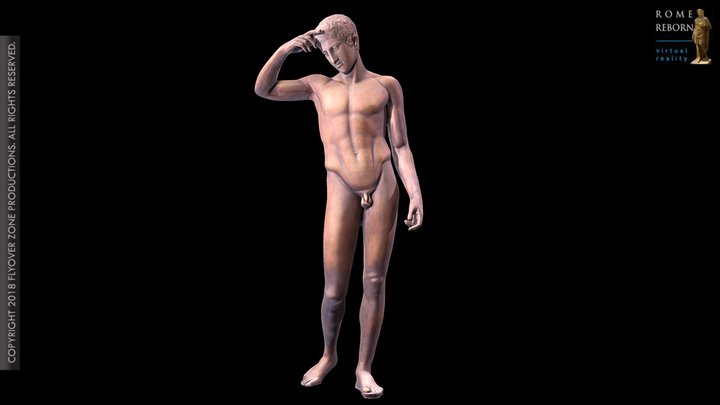 3D rendering of Westmacott Ephebe