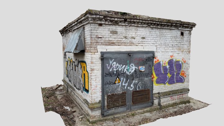 Electric transformer substation 3D Model