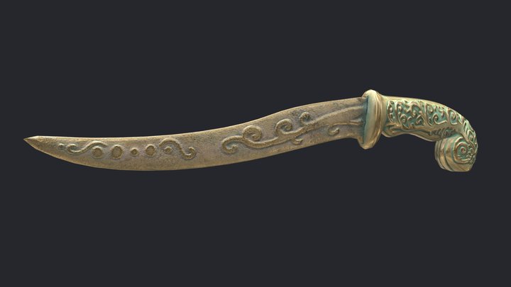 Jade dagger 3D Model