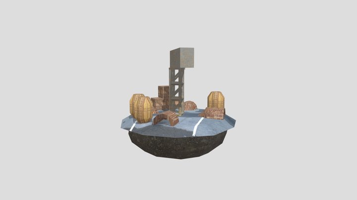 A Sea Port 3D Model