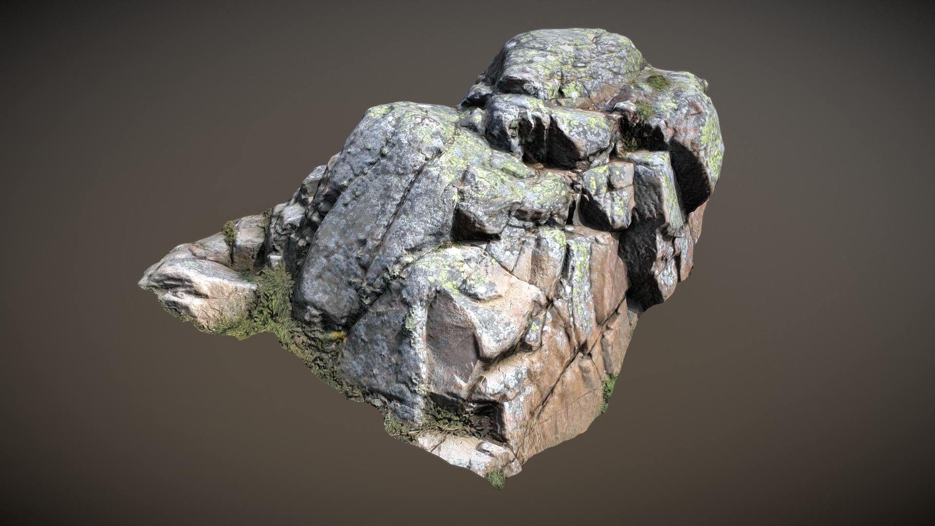 3D model Nature Stone 019 - This is a 3D model of the Nature Stone 019. The 3D model is about a rock with a face carved into it.
