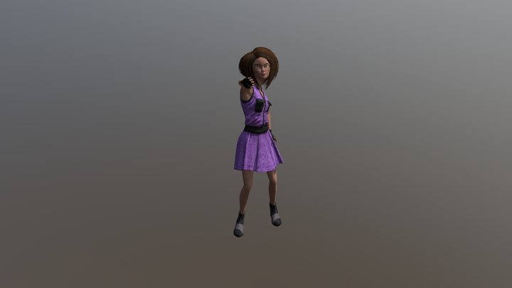 Maxine Dancing - Female Model 3D Model