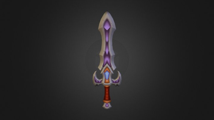 Low Poly Sword 3D Model