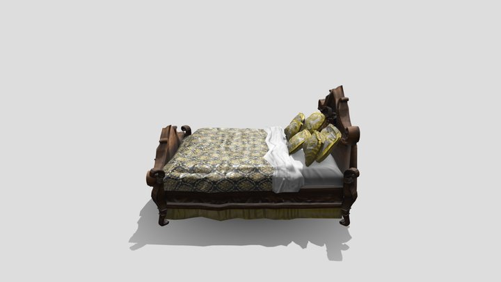 Victorian Bed 3D Model