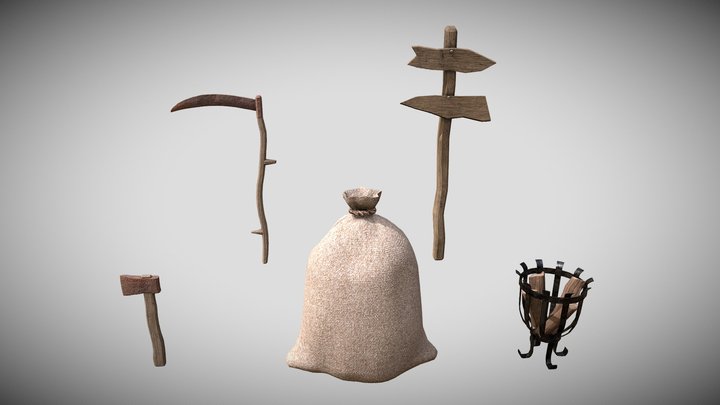 Farm set (part 2) 3D Model