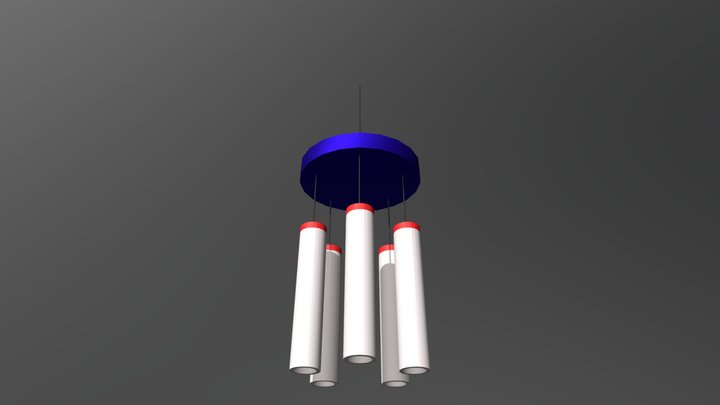 Móvil de Viento 3D Model
