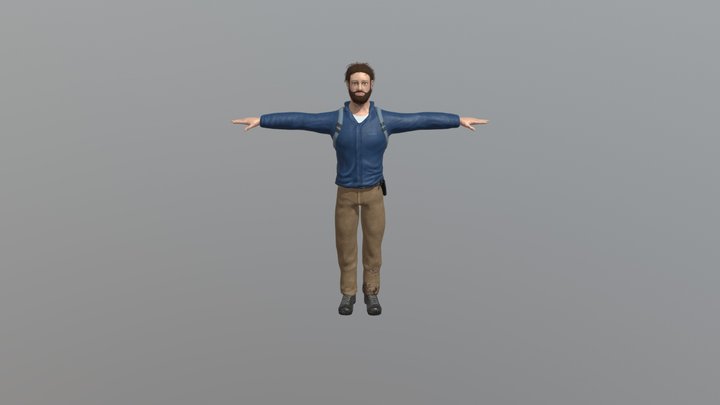 Male Main Character 3D Model
