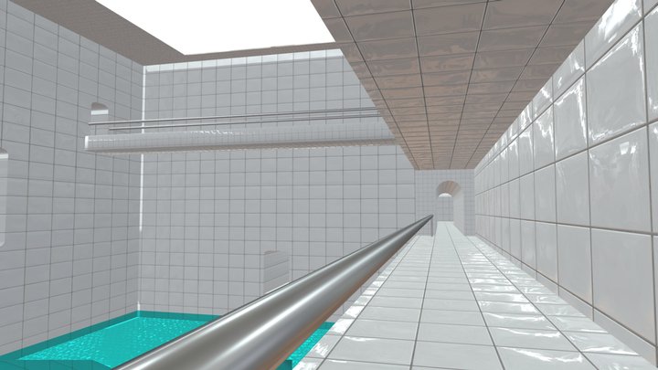 Liminal Space Poolrooms Environment